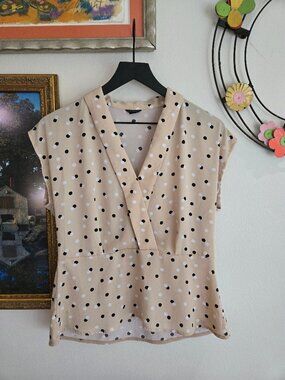 Ann Taylor Polka Dot Blouse